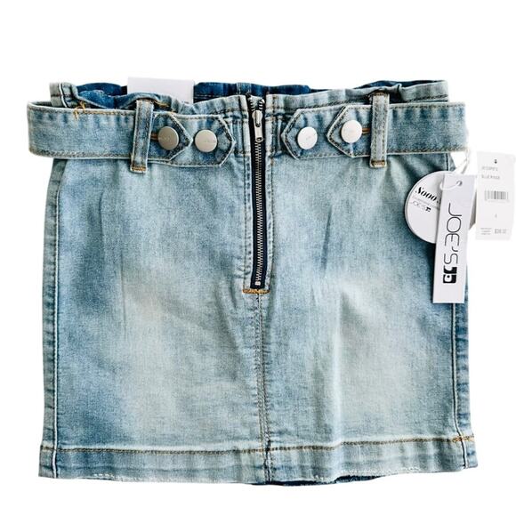 Joe's Jeans Girls' The Phoebe Belted Denim Skirt NEW Size 8 Big Kid - Picture 1 of 4